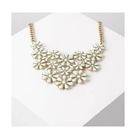 Sohi Women's Gold Plated Designer Stone Necklace