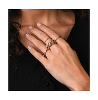 Sohi Women's Chainlink Multi-Layer Ring