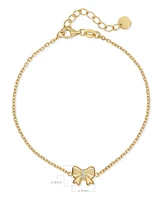 Devata Bow Chain Bracelet in 14K Gold, 6.5 in adj to 7.5 in, approx. 2.4 grams.