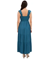 Siena Women's V-Neck Tiered Maxi Dress