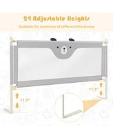 Costway Toddler 69'' Bed Rails Vertical Lifting Bedrail Guard with Lock