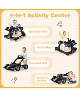 Costway Baby 4-in-1 Walker Foldable Activity Push Adjustable