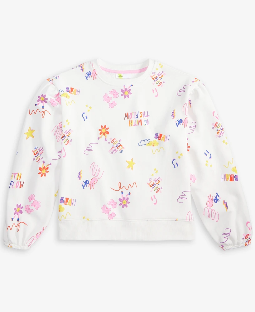 Epic Threads Little & Big Girls Doodle Splash Sweatshirt, Exclusively at Macy's
