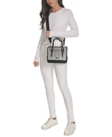 Calvin Klein Modern Essentials Pieced Metallic Mini Tote