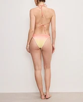 Good American Women's Always Fits Ombre Classic Bikini Bottoms