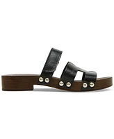 Steve Madden Women's Canal Wooden Platform Slide Sandals