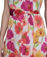 Karl Lagerfeld Paris Women's Floral-Print A-Line Dress