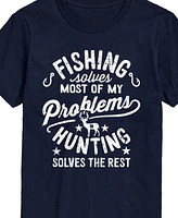 Airwaves Men's Fishing Solves Problems Short Sleeve T-Shirt