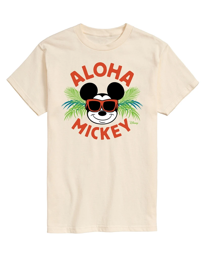 Airwaves Men's Disney Aloha Mickey Summer Short Sleeve T-Shirt