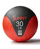 Sunny Health & Fitness Medicine Ball 30LBS, Non-Slip Grip