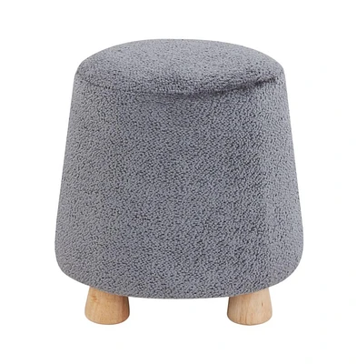 Denison Round Chenille Ottoman