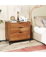 3-Drawer Dresser with Interlock System – Modern Storage for Bedroom or Living Room Organization