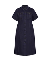 City Chic Plus Jade Denim Dress