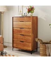 Interlock System 5-Drawer Dresser – Durable Storage for Bedroom, Living Room, or Closet Organization