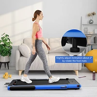 2.25HP 2 1 Folding Treadmill with App Speaker Remote Control