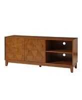 William Tv Stand with Push-to-Open Doors