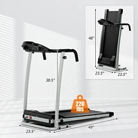 Folding Treadmill with 12 Preset Programs and Lcd Display
