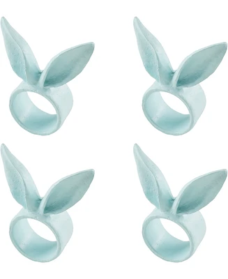 Saro Lifestyle Playful Bunny Ears Napkin Rings, Set of 4