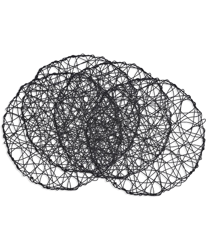 Saro Lifestyle Intricate Wire Placemats, 15" Round