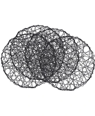 Saro Lifestyle Intricate Wire Placemats, 15" Round
