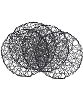 Saro Lifestyle Intricate Wire Placemats, 15" Round