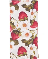 Saro Lifestyle Breezy Juicy Strawberry Cotton Napkins, 20" x 20"