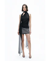 Nocturne Women's Low Waist Mini Skort