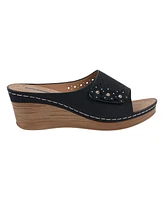 Gc Shoes Women's Vega Floral Wedge Sandals