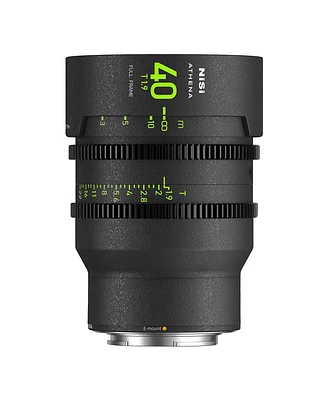 NiSi Athena Prime 40mm T1.9 Cine Lens without Filter Holder, Sony E