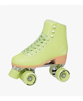 C7skates Forget Me Not Quad Roller Skates (Matcha, Women's 6 / Youth 5 / Men's 5)