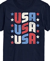 Airwaves Men's Fourth of July Usa Short Sleeve T-Shirt