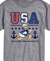 Airwaves Men's Disney Donald Duck Usa Short Sleeve T-Shirt