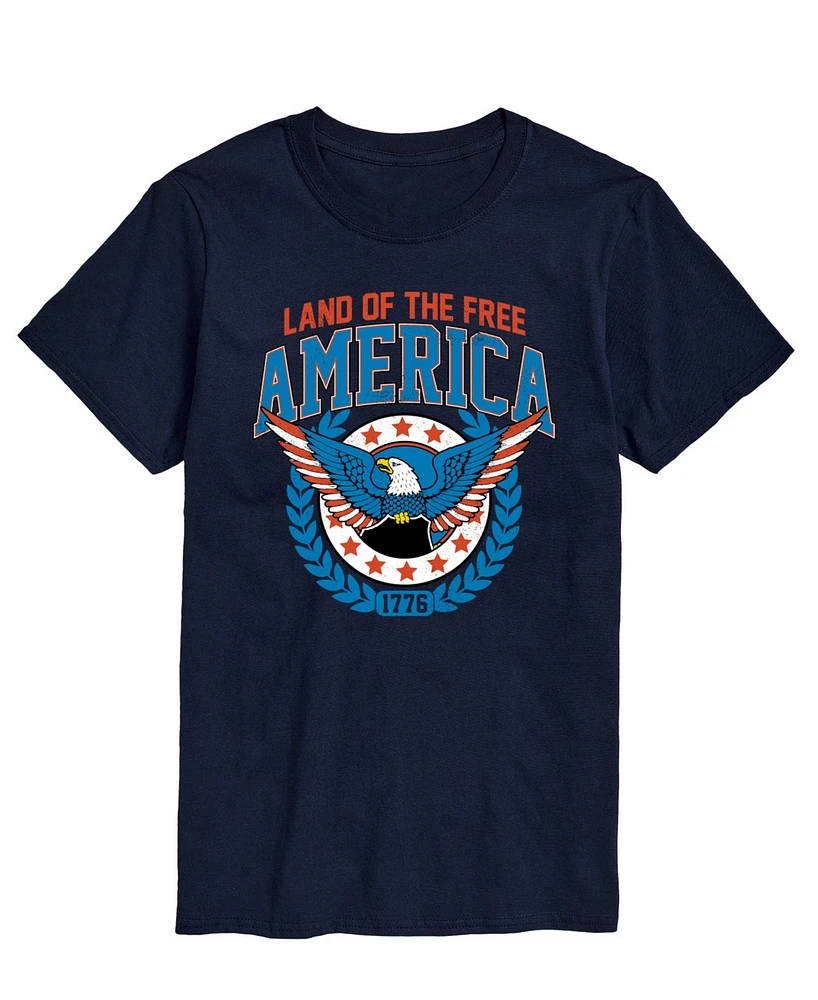 Airwaves Men's Americana Land of The Free Short Sleeve T-Shirt