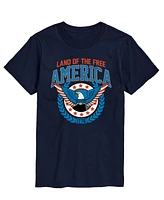 Airwaves Men's Americana Land of The Free Short Sleeve T-Shirt