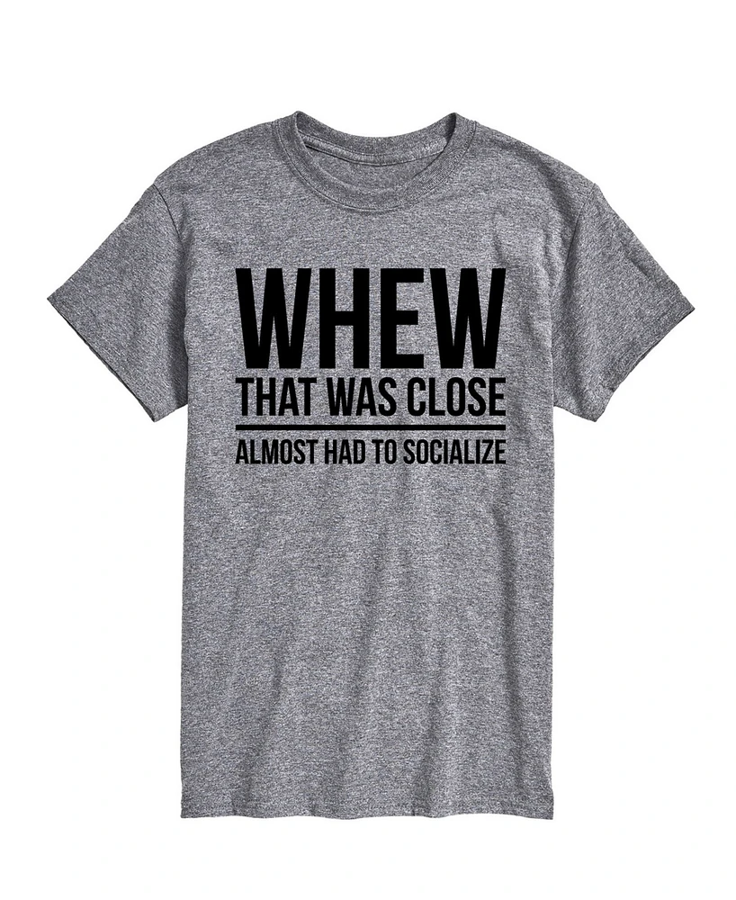 Airwaves Men's Almost Had to Socialize Short Sleeve T-Shirt