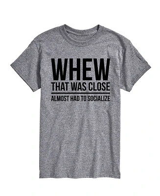 Airwaves Men's Almost Had to Socialize Short Sleeve T-Shirt