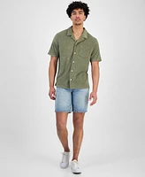 Levi's Men's Portola Short Sleeve Terry Button-Front Camp Shirt