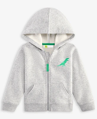 Epic Threads Toddler Boys Heather Fleece Dino Zip-Up Hoodie, Exclusively at Macy's