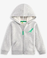 Epic Threads Toddler Boys Heather Fleece Dino Zip-Up Hoodie, Exclusively at Macy's