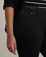 Lauren Ralph Plus-Size Mid-Rise Straight Jean