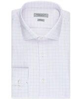 Perry Ellis Portfolio Men's Textured Tattersall Dress Shirt