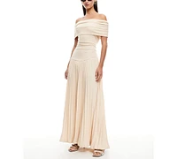 Lioness Women's Field Of Dreams Off-The-Shoulder Maxi Dress