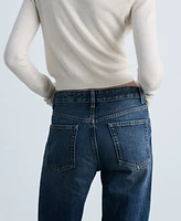 Mango Women's Miami Medium-Rise Straight-Fit Jeans