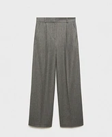 Mango Women's Wool-Blend Suit Pants