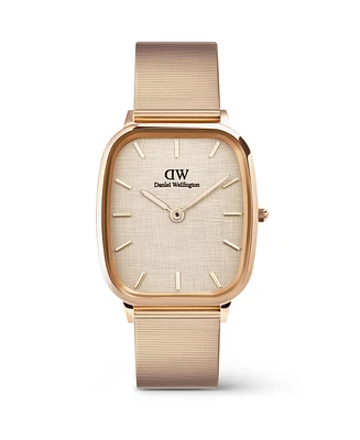 Daniel Wellington Men's Analog Rose Gold-Tone Stainless Steel Watch, 32mm