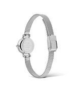 Daniel Wellington Unisex Analog Silver-Tone Stainless Steel Watch, 19mm