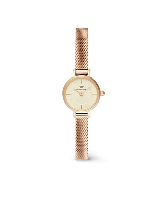 Daniel Wellington Unisex Analog Rose Gold-Tone Stainless Steel Watch, 19mm