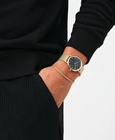 Daniel Wellington Unisex Analog Gold-Tone Stainless Steel Mesh Watch, 40mm