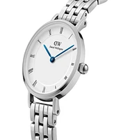 Daniel Wellington Unisex Analog Silver-Tone Stainless Steel Watch, 28mm
