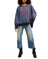Free People Women's Graphic Camden High-Low Sweatshirt